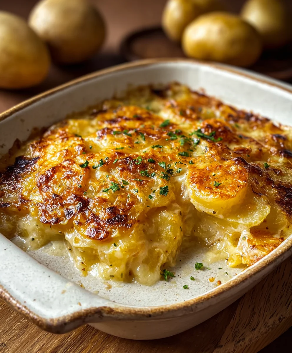 Easy Potatoes au Gratin - Creamy Cheesy Beef Delight