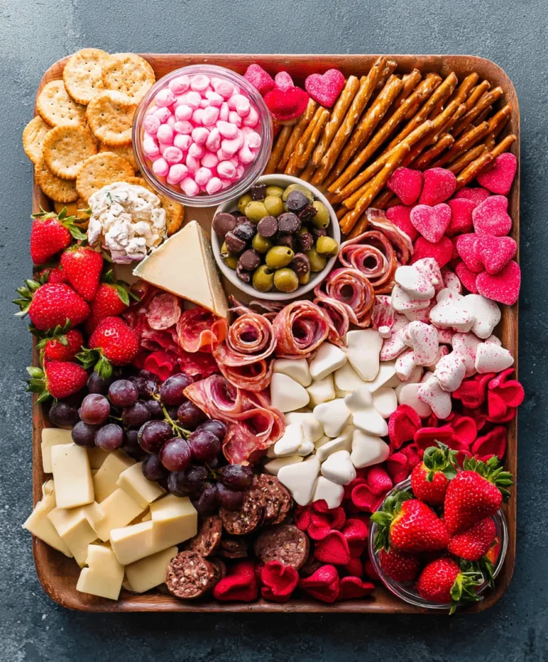 Vnon-alcoholic alentine’s Day Charcuterie Board-Non-Non-Non-Alcoholic Alternativeic Delights