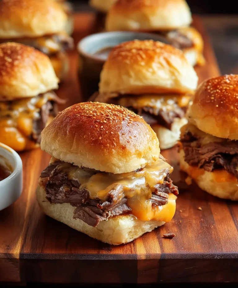 Roast Beef Cheddar Sliders – Easy Party Appetizer