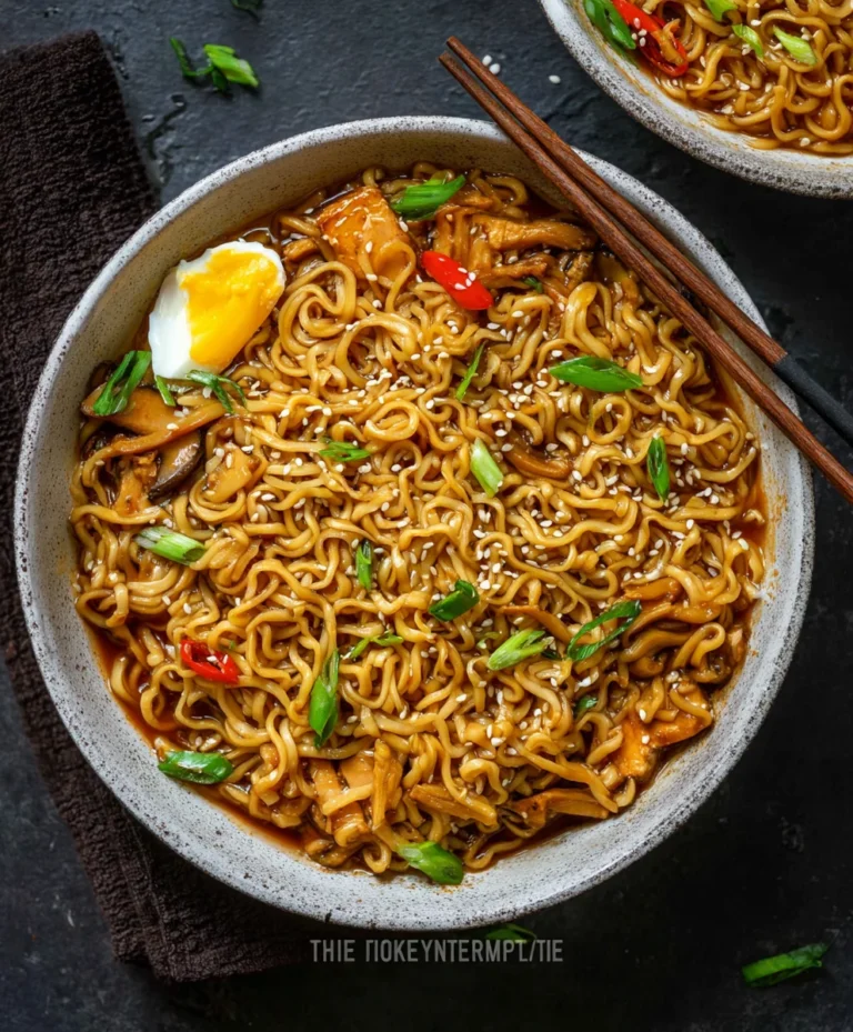 Easy Saucy Beef Ramen Noodles-Quick & Flavorful