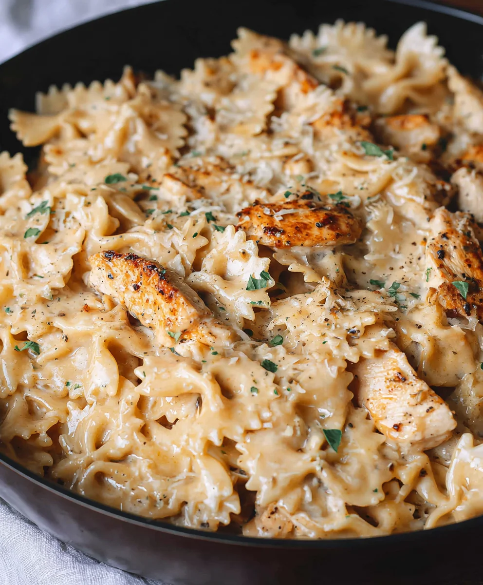 Easy Chicken Garlic Parmesan Pasta Recipe