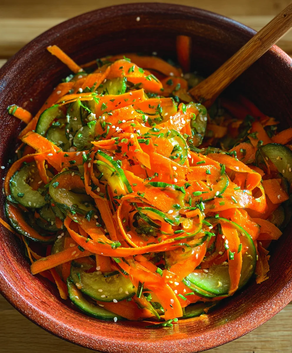 Refreshing Cucumber Carrot Salad - Easy & Delicious