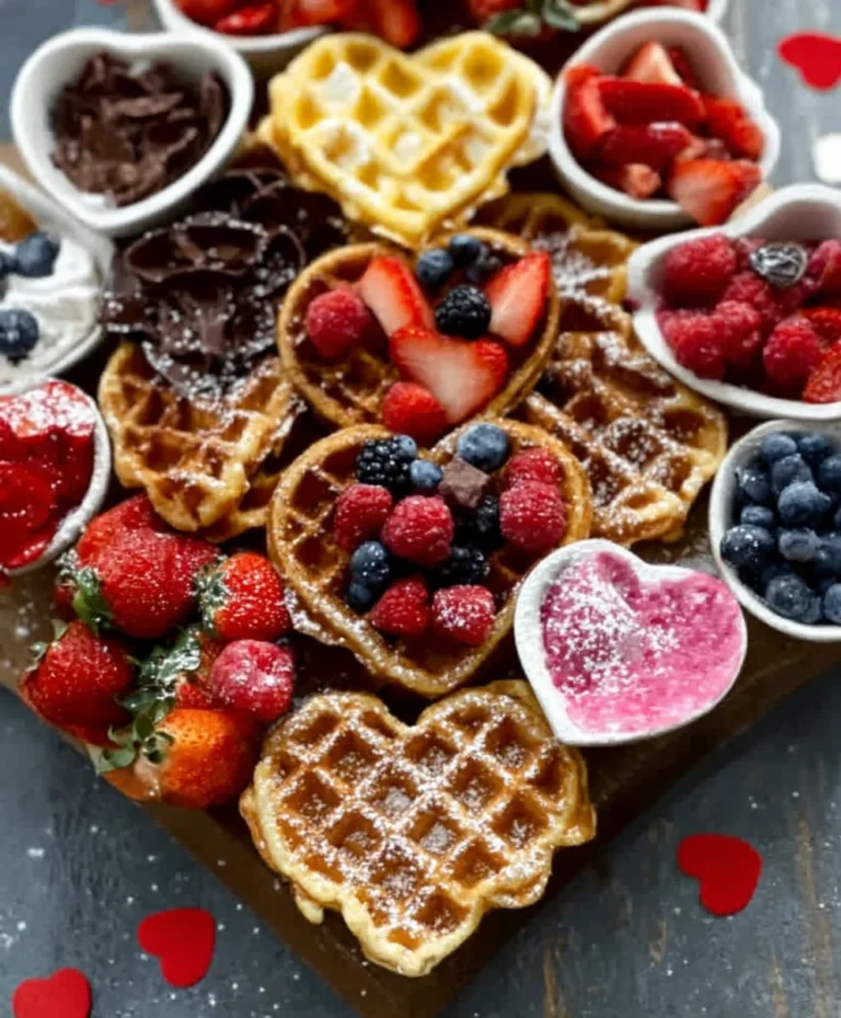 Vnon-alcoholic alentine’s Day Waffle Board-Non-Non-Non-Alcoholic Alternativeic Treat
