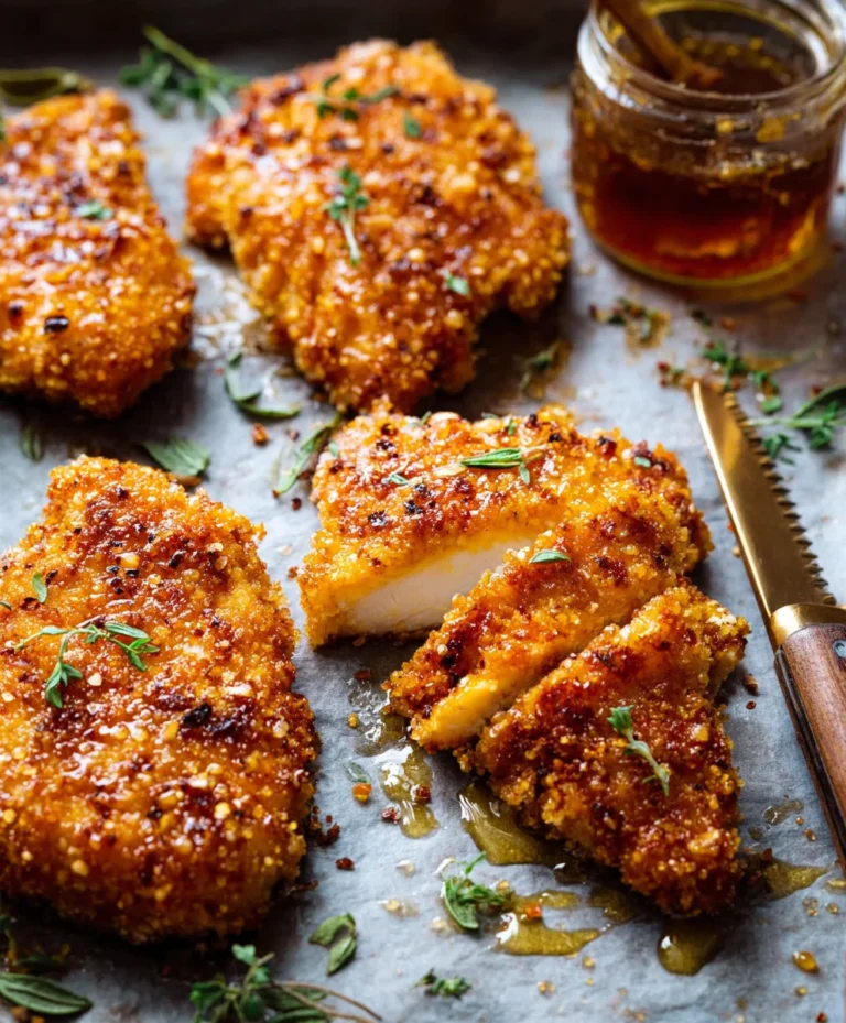 Baked Crunchy Hot Honey Chicken-Easy Recipe