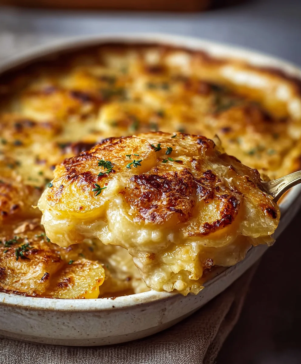 Easy Potatoes au Gratin - Creamy Cheesy Beef Delight