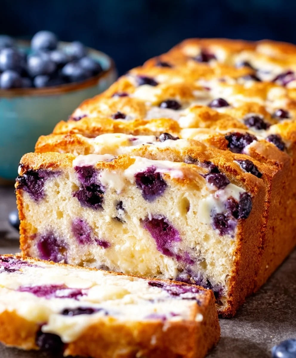 Blueberry Cream Cheese Loaf - Easy & Delicious Recipe