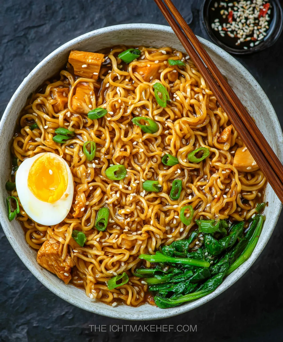 Easy Saucy Beef Ramen Noodles-Quick & Flavorful