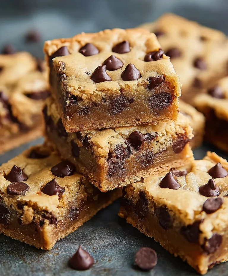 Easy Chocolate Chip Cookie Bars-Simple & Delicious