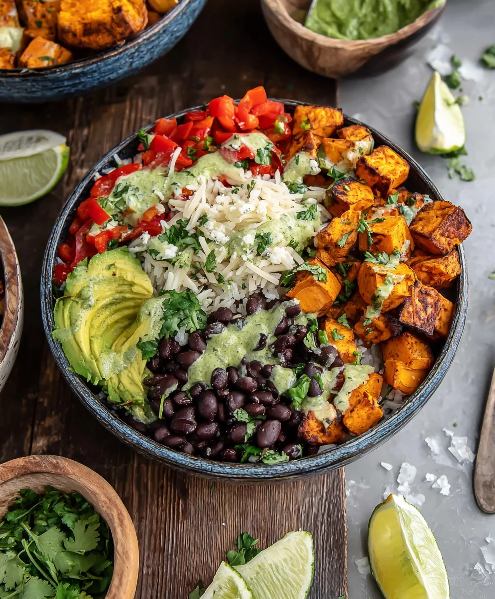 Vegan Black Bean Sweet Potato Bowl-GF