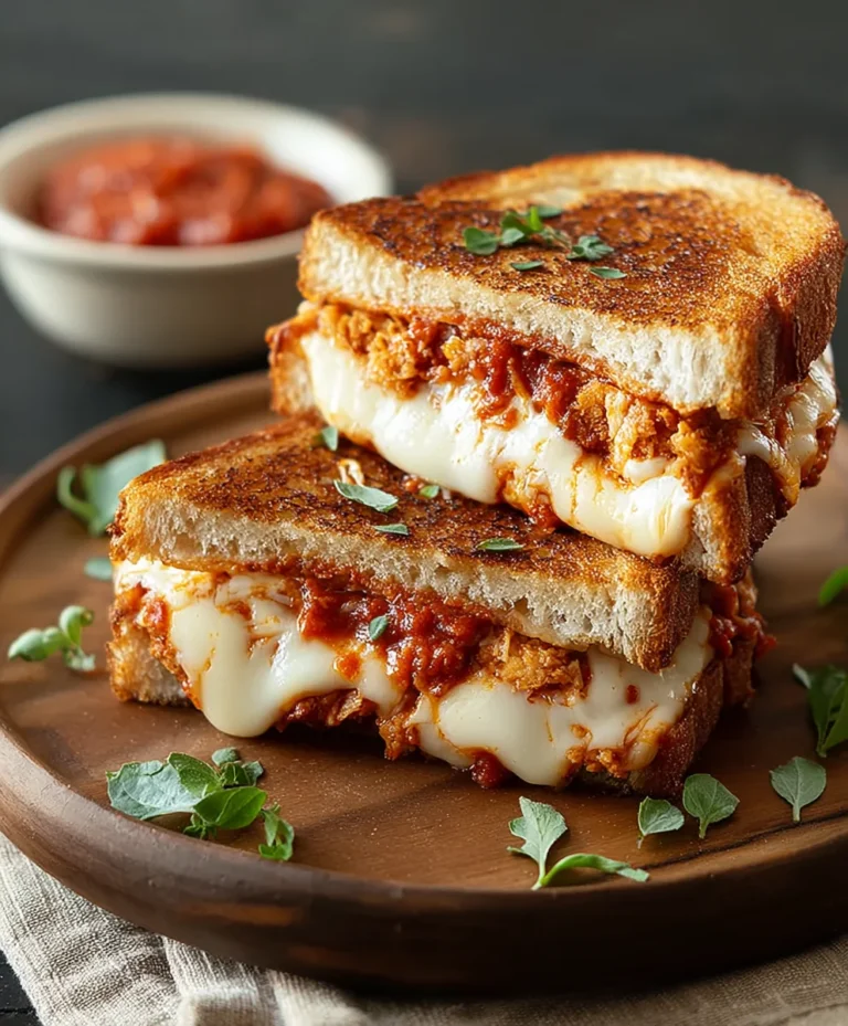 Easy Chicken Parmesan Grilled Cheese Recipe