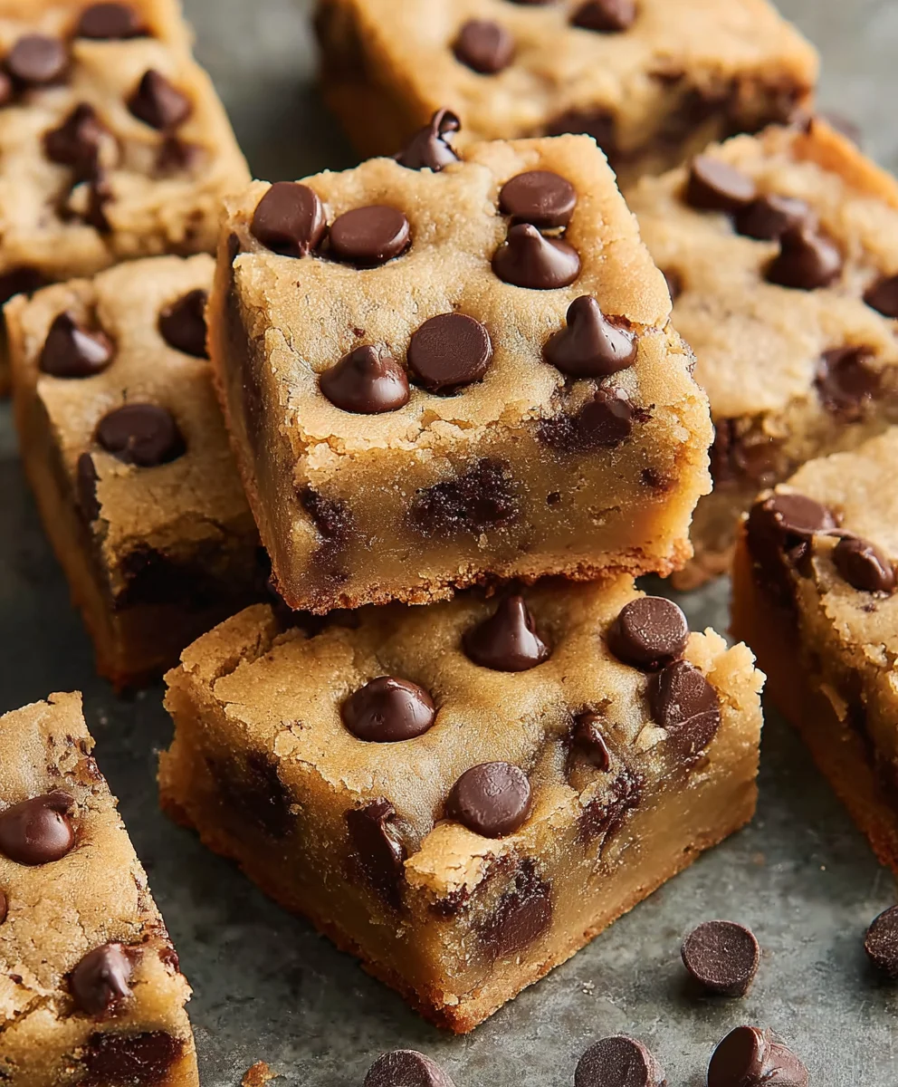 Easy Chocolate Chip Cookie Bars-Simple & Delicious