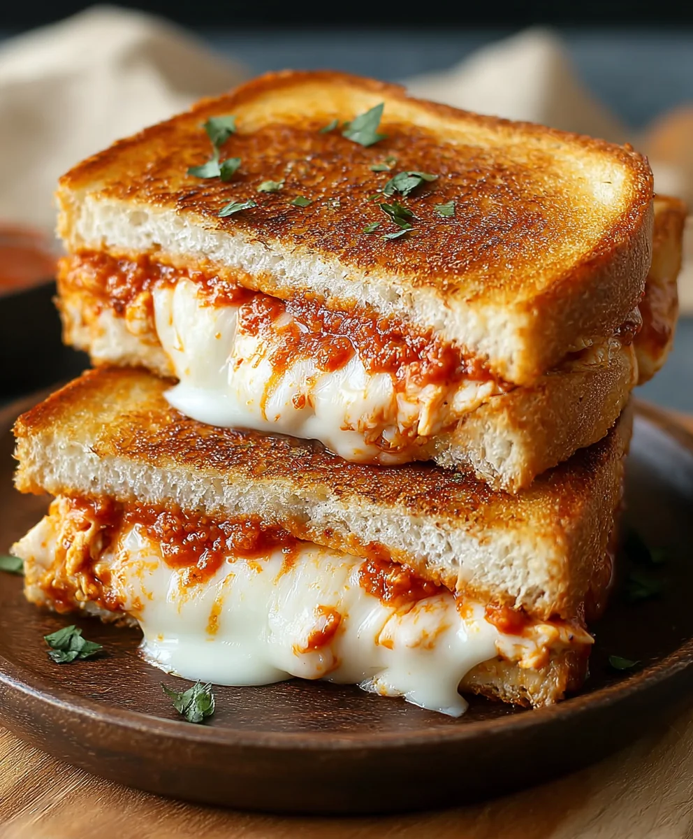 Easy Chicken Parmesan Grilled Cheese Recipe