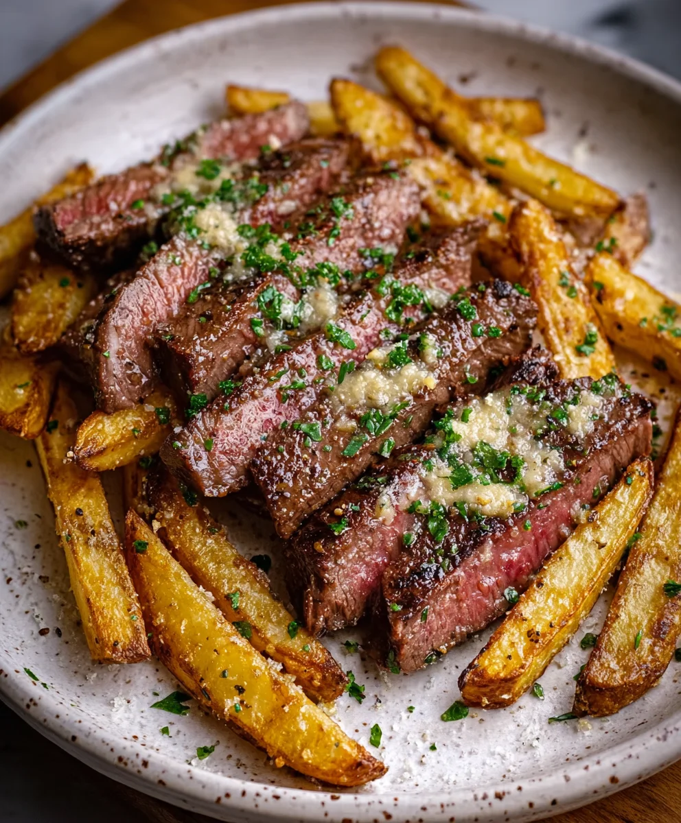 Garlic Parmesan Beef Fries - Easy Steak Recipe