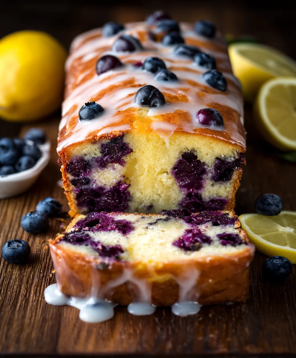 Lemon Blueberry Yogurt Loaf - Easy Moist Quick Bread