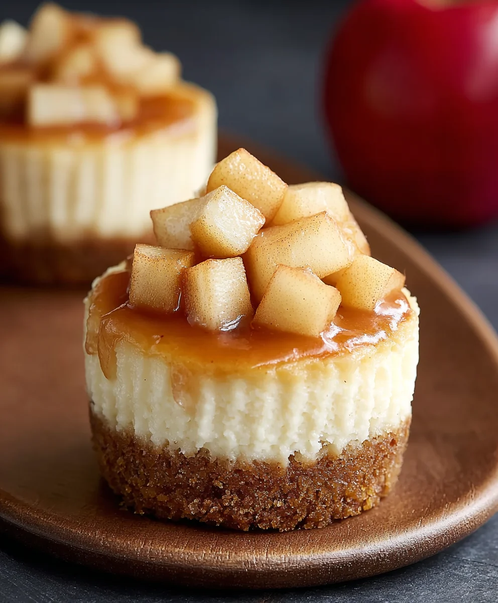 Easy Apple Mini Cheesecakes- Delicious Dessert Recipe