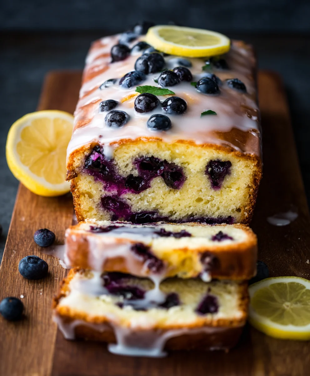 Lemon Blueberry Yogurt Loaf - Easy Moist Quick Bread