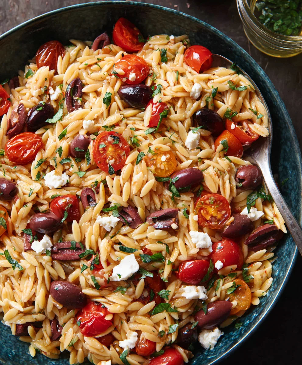 Easy Greek Beef Orzo- Flavorful Mediterranean Dinner
