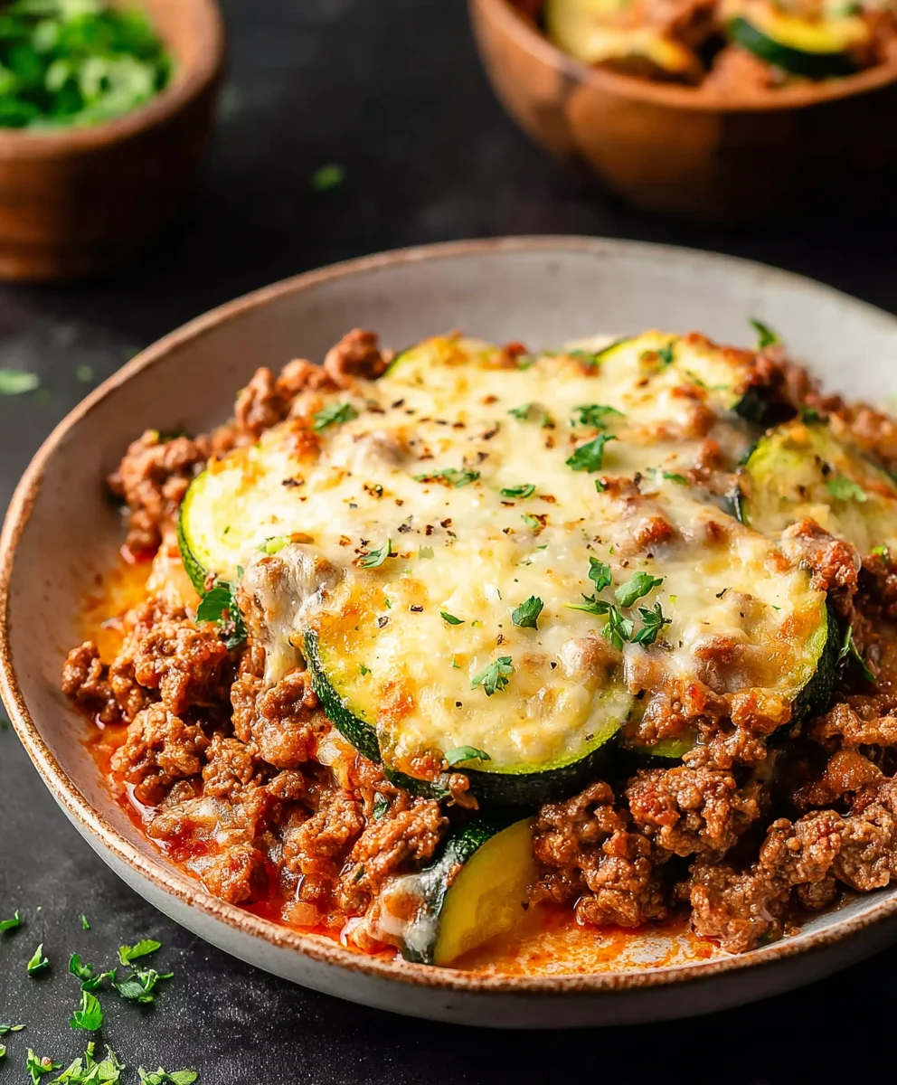 Easy Zucchini Ground Beef Casserole Recipe