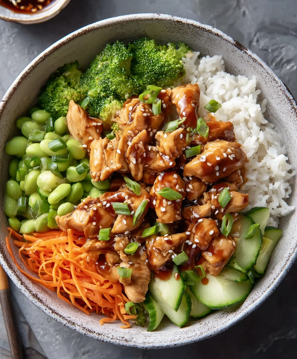 Easy Teriyaki Chicken Rice Bowl Recipe