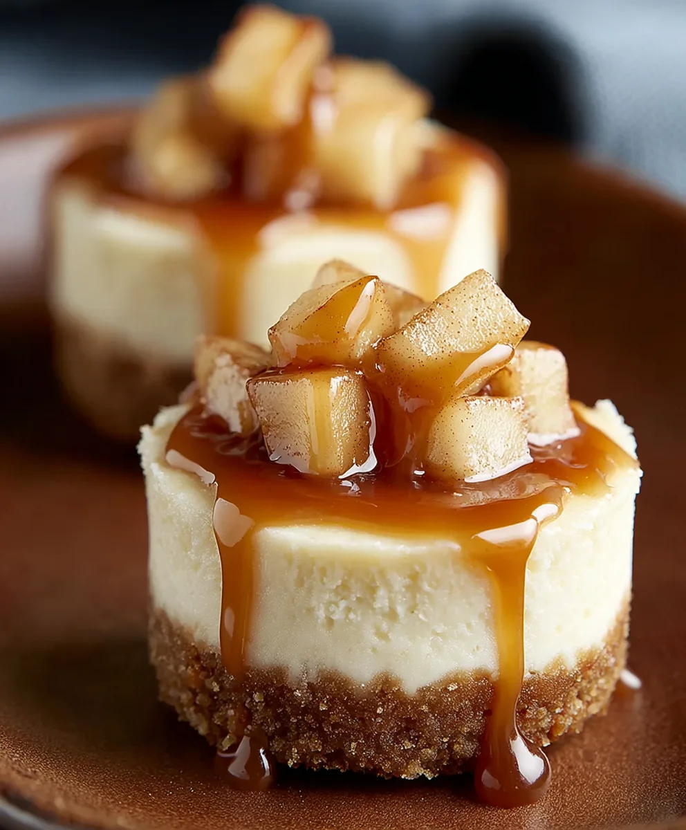 Easy Apple Mini Cheesecakes- Delicious Dessert Recipe