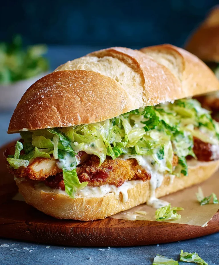 Crispy Chicken Caesar Sandwich Recipe – Easy & Delicious