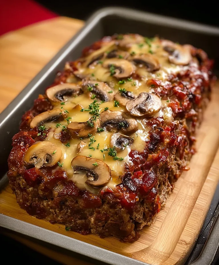 Beef Beef Bacon Mushroom Swiss Meatloaf – Ultimate Recipe