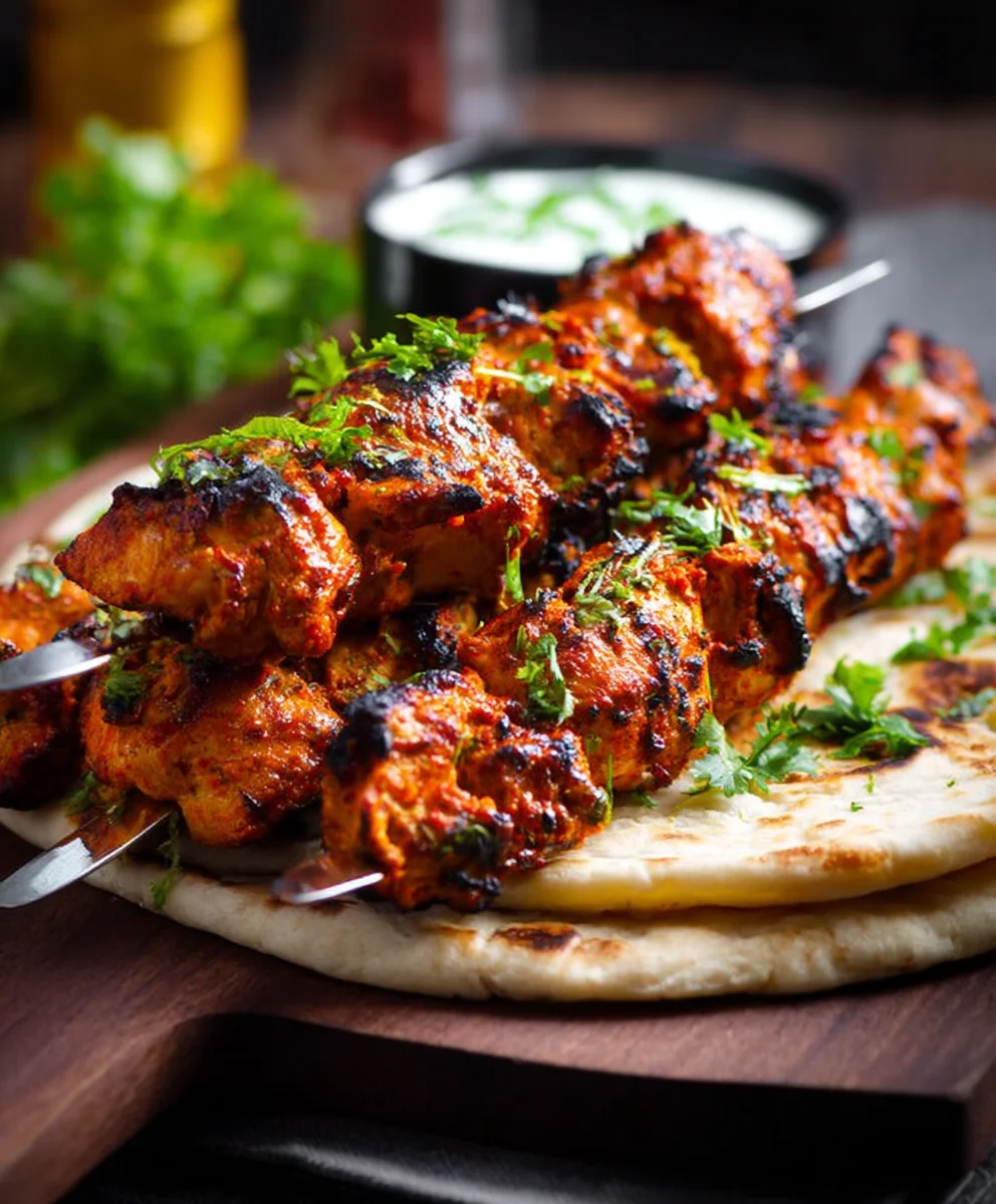Easy Chicken Tikka Kebabs- Flavorful Grilling