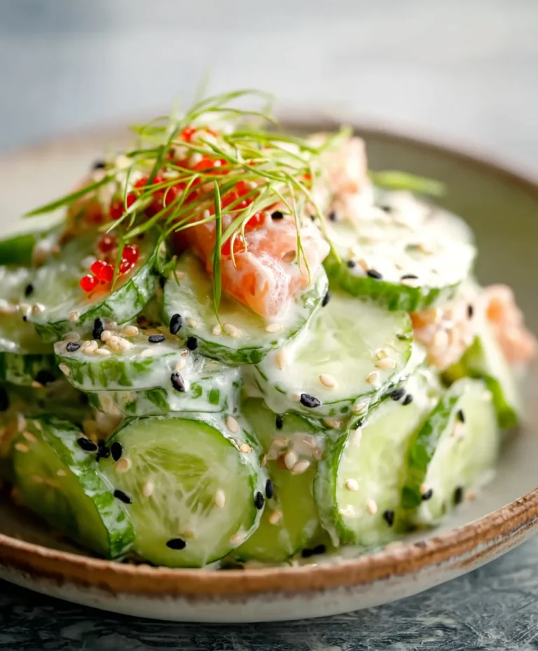 Easy California Roll Cucumber Salad Recipe