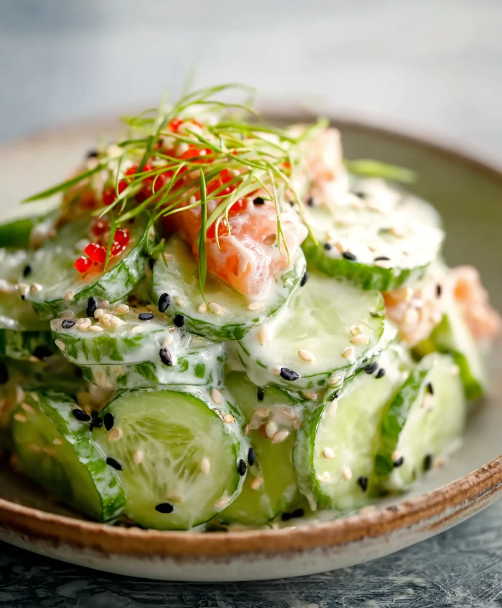 Easy California Roll Cucumber Salad Recipe