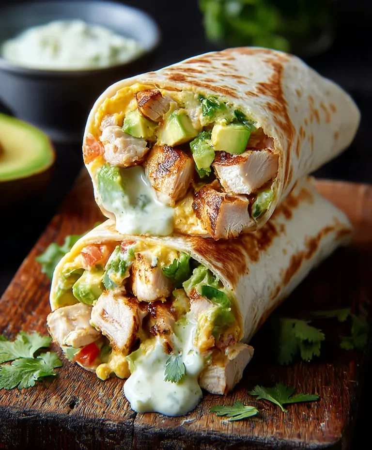 Quick Chicken Avocado Burritos Easy Meal