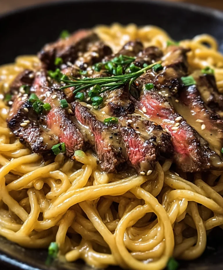 Garlic Butter Steak Lightning Noodles-Quick Dinner