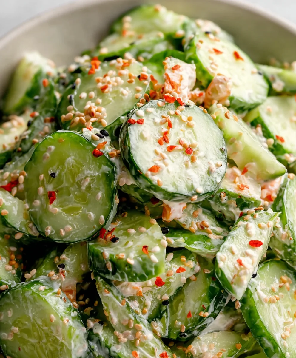Easy California Roll Cucumber Salad Recipe
