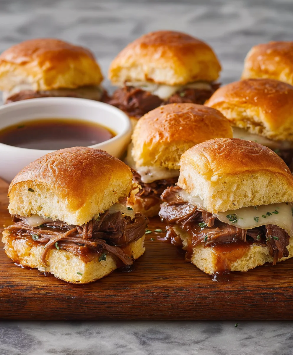 Easy French Dip Sliders Recipe - Delicious Beef