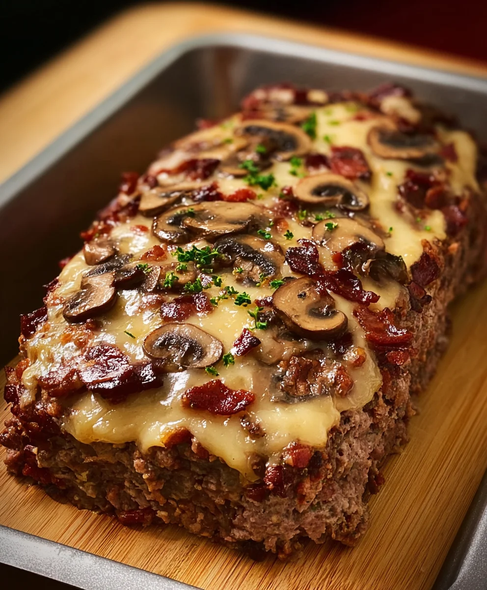 Beef Beef Bacon Mushroom Swiss Meatloaf - Ultimate Recipe