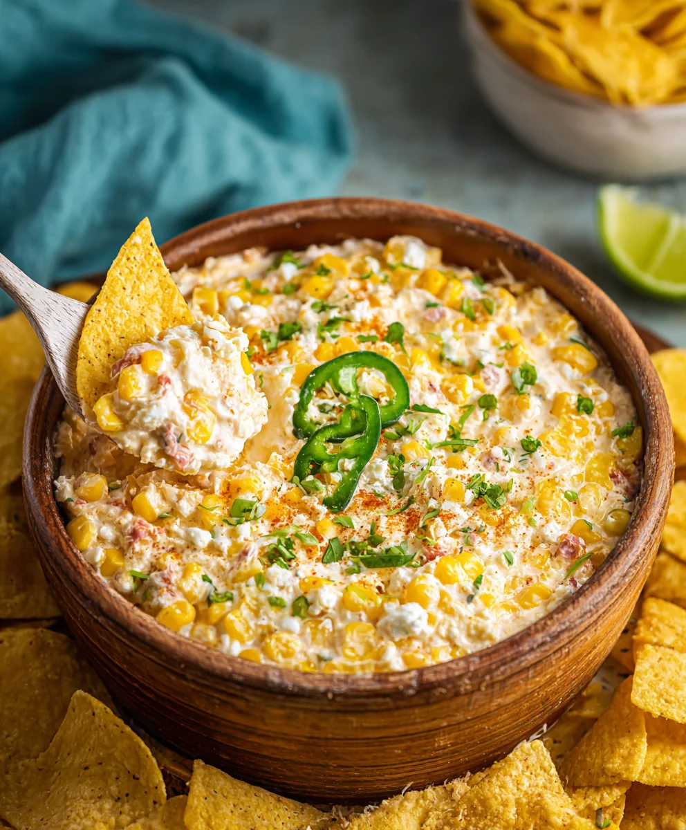 Crockpot Jalapeno Corn Dip - Creamy & Spicy Favorite