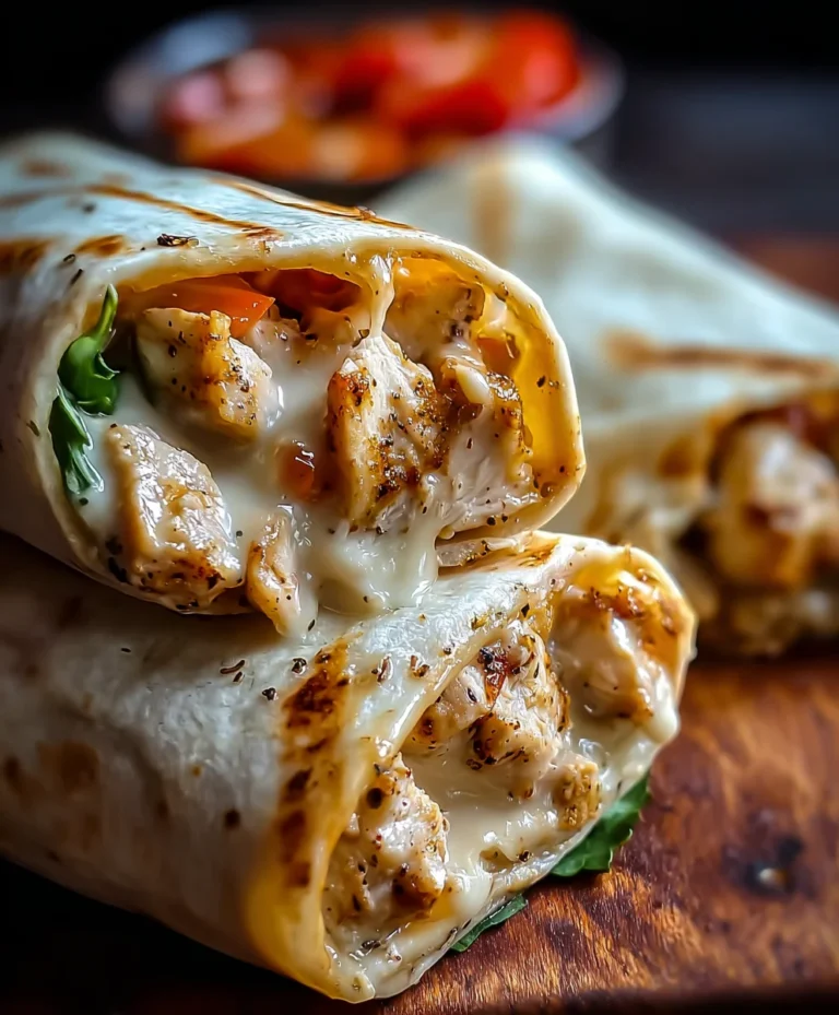 Cheesy Garlic Chicken Wraps – Easy Weeknight Meal
