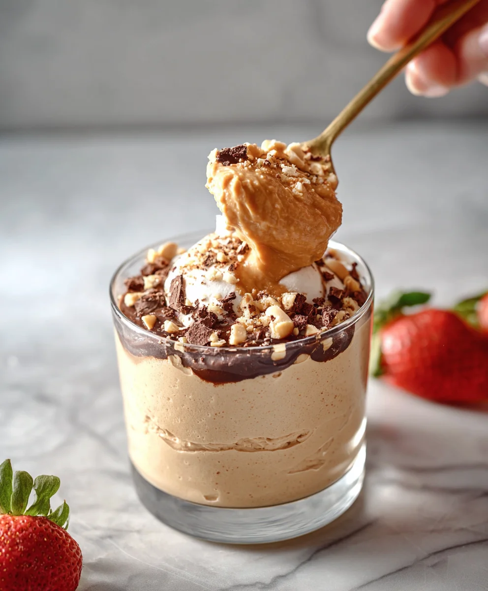 Peanut Butter Mousse-Cottage Cheese Delight