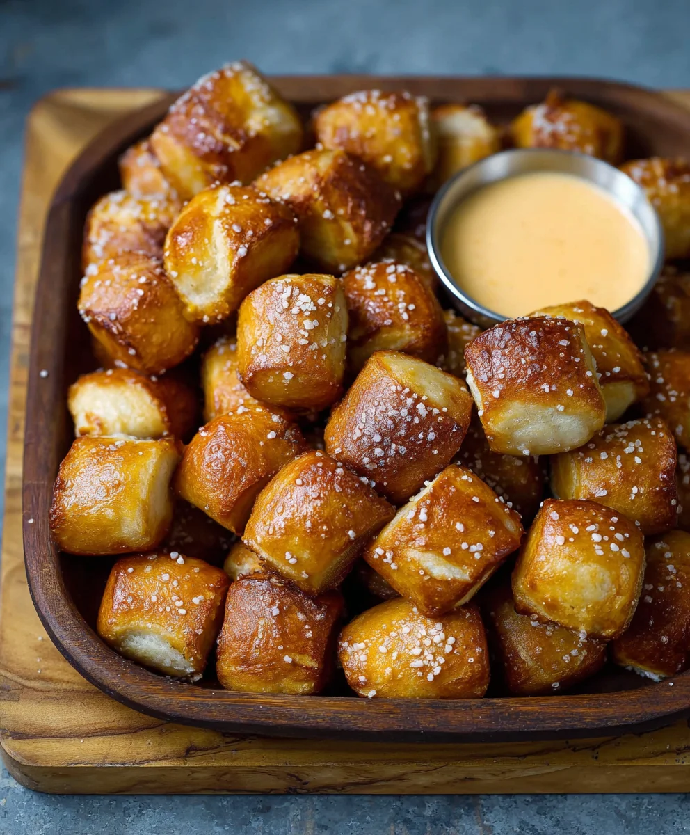 Easy Soft Pretzel Bites Recipe - Homemade & Delicious