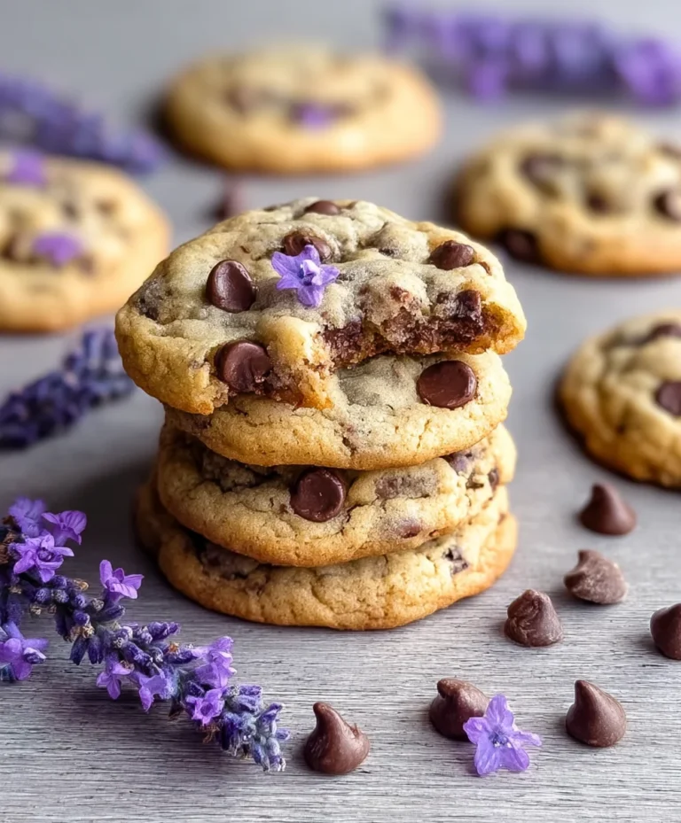Lavender Chocolate Chip Cookies-A Delicate Treat