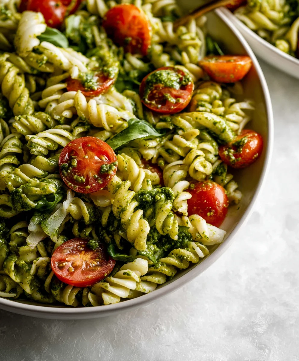 Easy Pesto Pasta Salad Recipe- Delicious & Quick