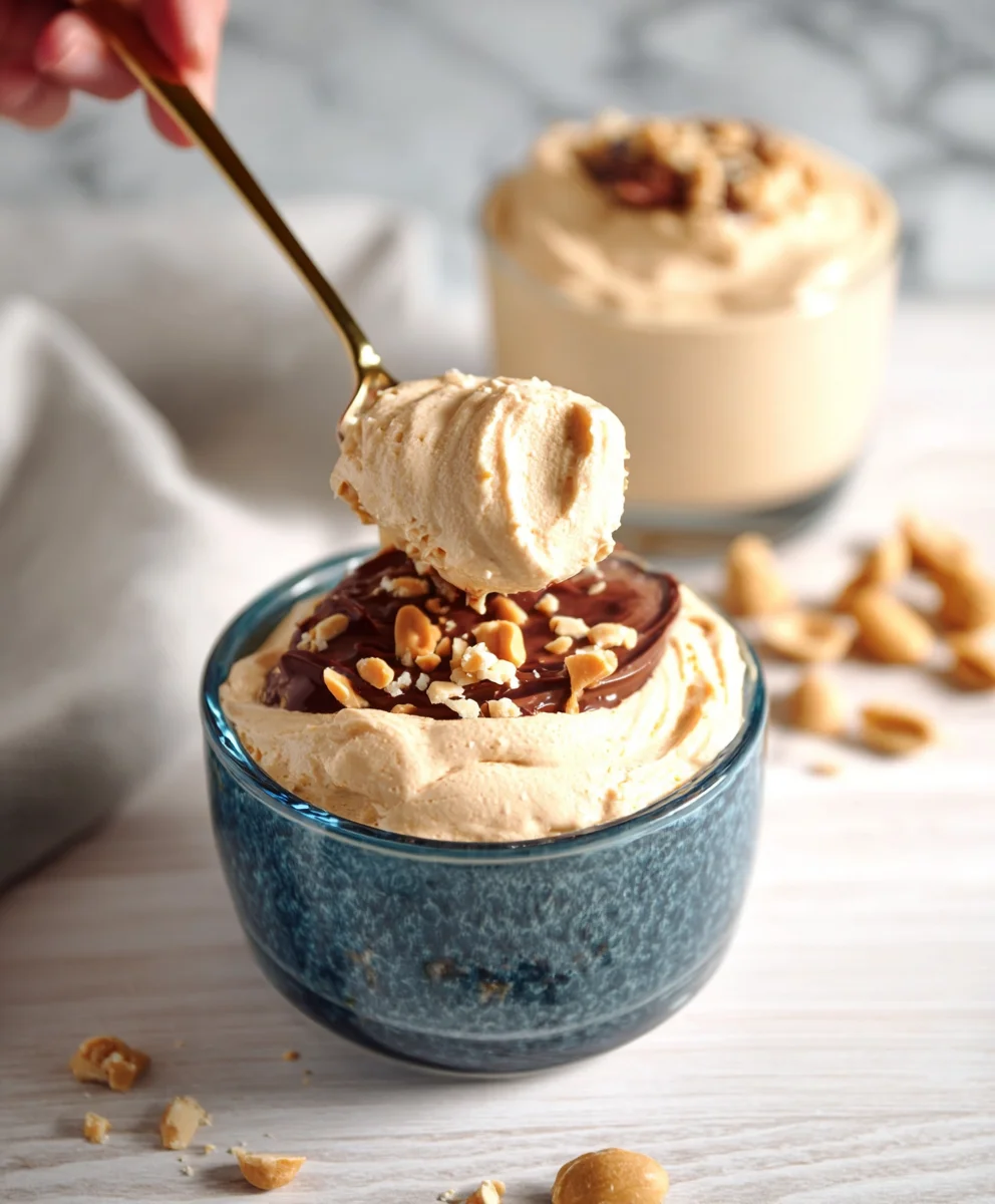 Peanut Butter Mousse-Cottage Cheese Delight