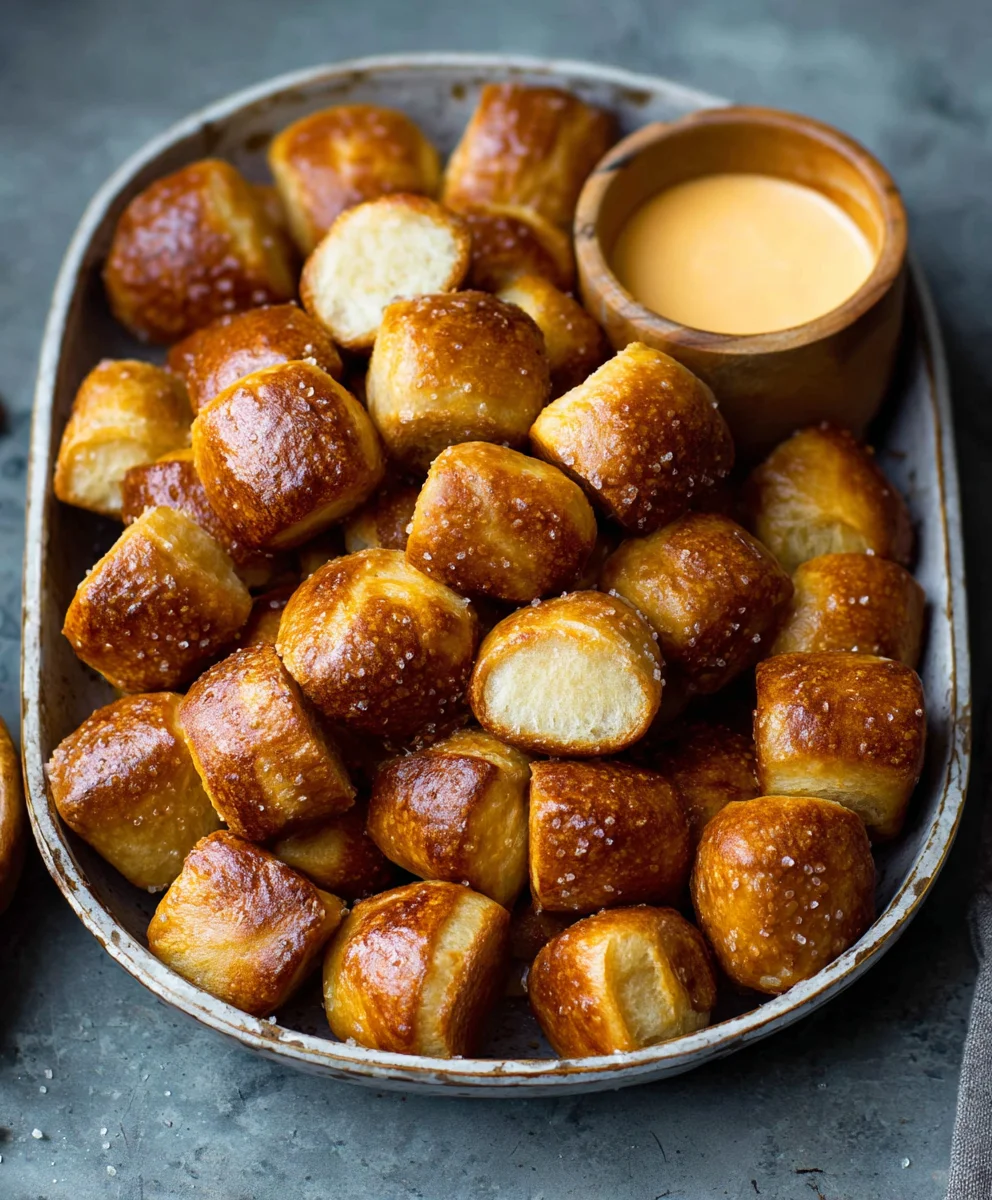 Easy Soft Pretzel Bites Recipe - Homemade & Delicious