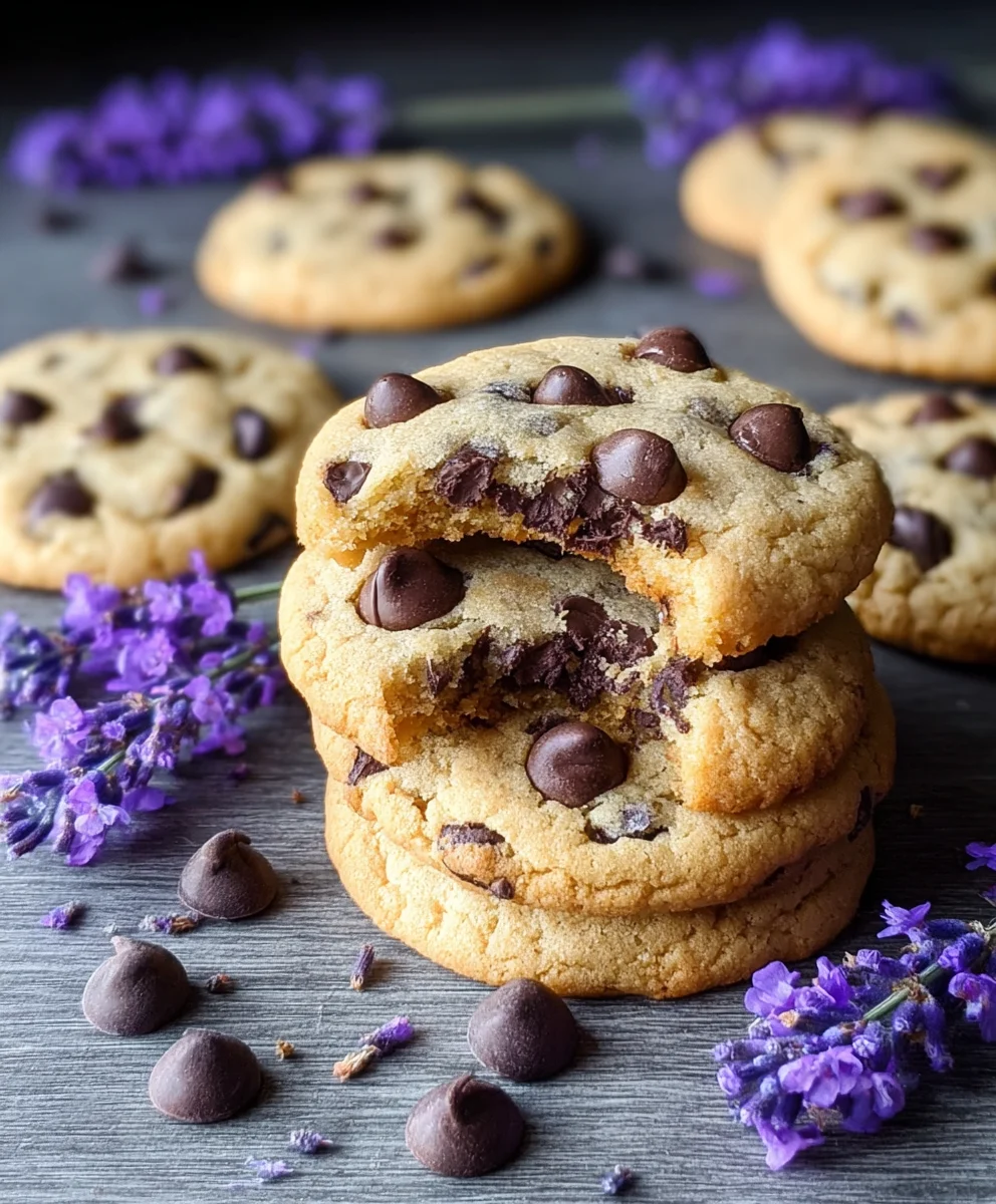 Lavender Chocolate Chip Cookies-A Delicate Treat