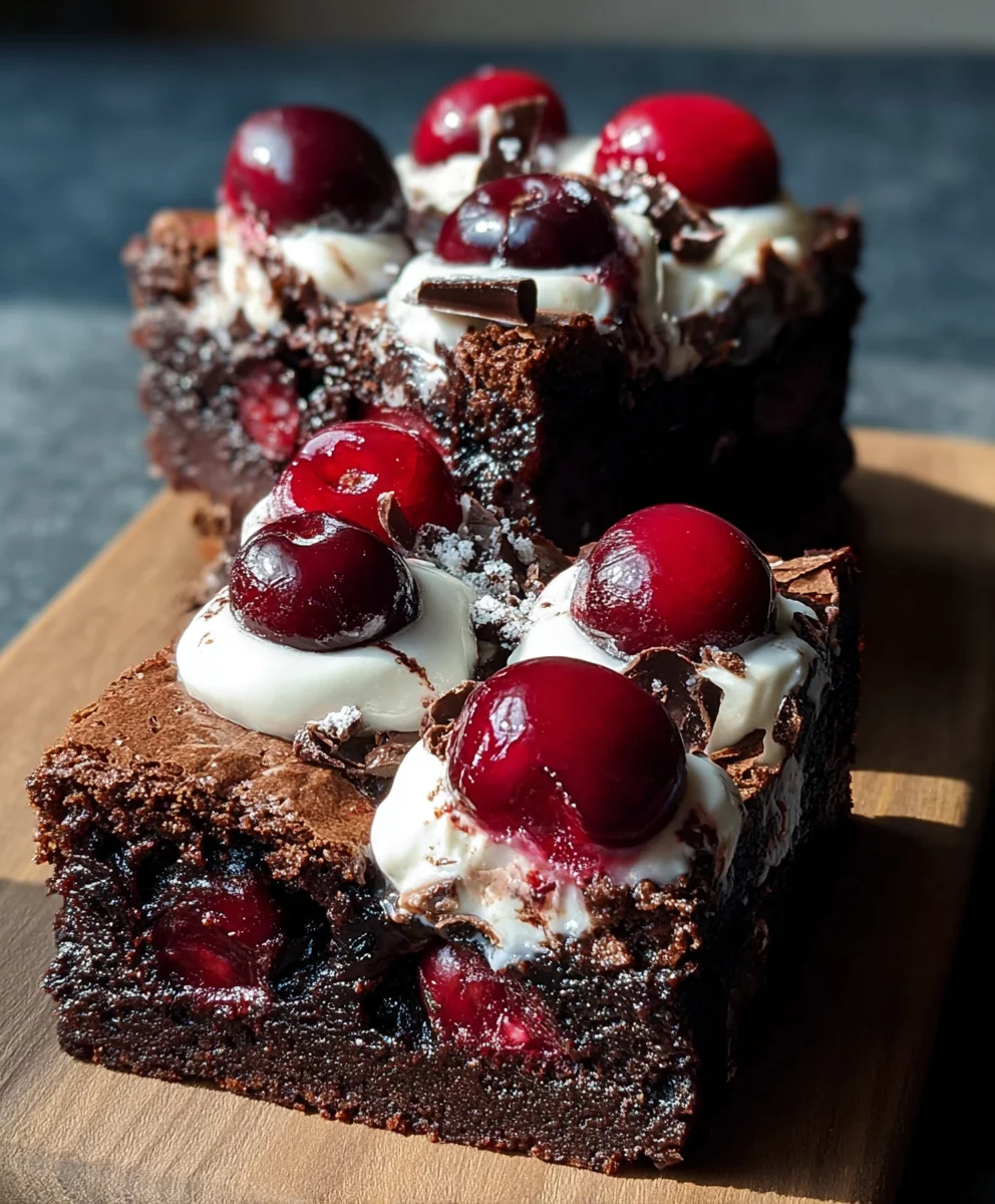 Small-Batch Black Forest Brownies-Decadent & Easy