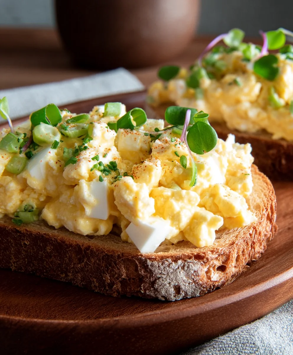 Healthy Egg Salad with Cottage Cheese No Mayo