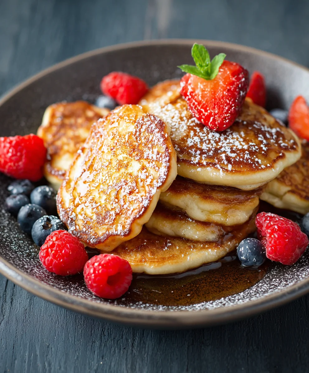 Easy Cottage Cheese Pancakes-Fluffy & Delicious