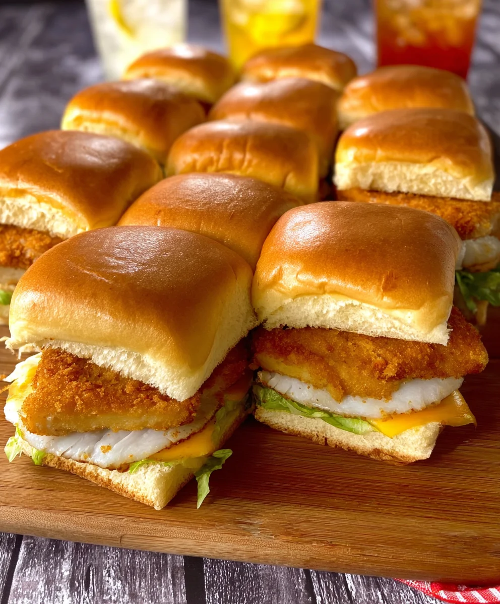 Filet-O-Fish Sliders Easy Homemade Fish Burger Bites