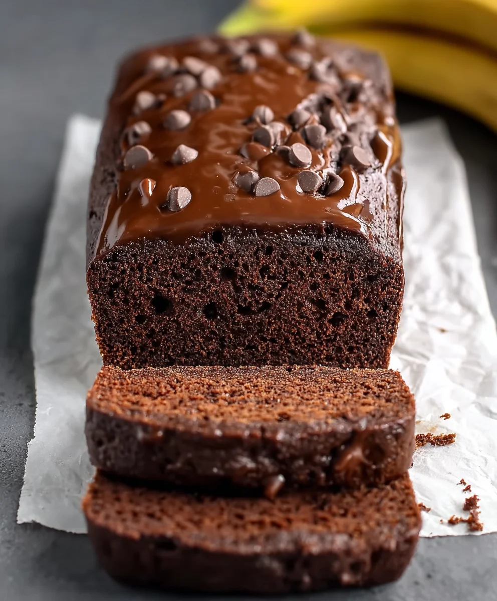 Healthy Chocolate Banana Bread-Guilt Free Treat