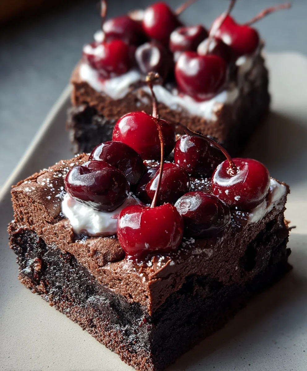Small-Batch Black Forest Brownies-Decadent & Easy