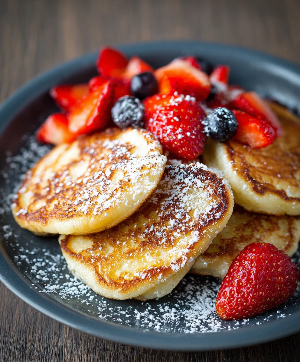 Easy Cottage Cheese Pancakes-Fluffy & Delicious